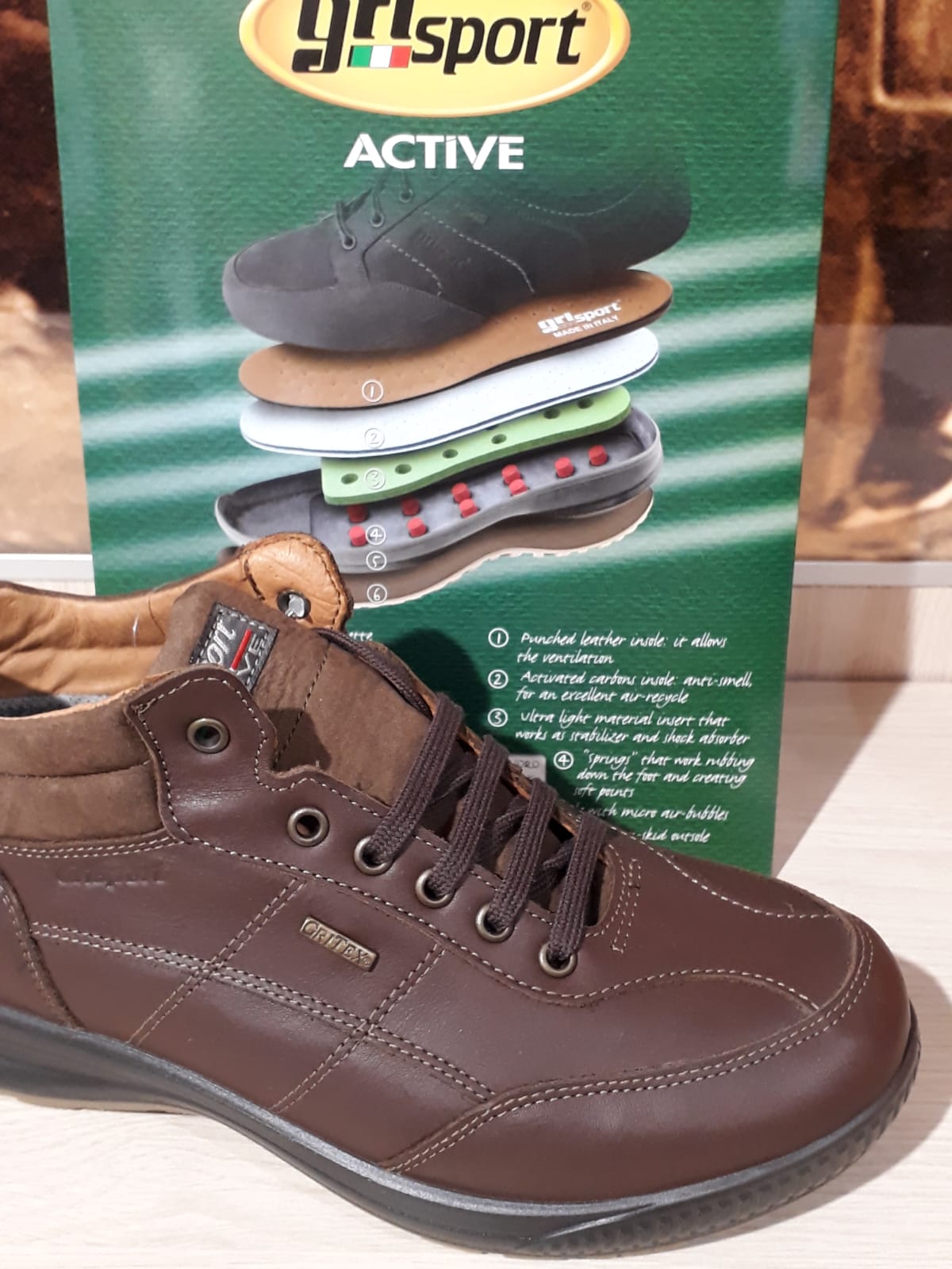 GriSport Active scarpe da uomo in pelle Gritex | 43027A